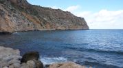 Vistas del Faro de La Mola desde Cala Codolar