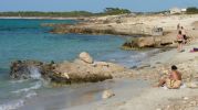 Baistas en la Platja de la Savina