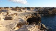 Zona con arena en Rac d'es Moro en Formentera 