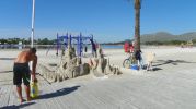 precioso castillo de arena