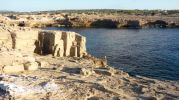 Zona antigua cantera de mars del Rac d'es Moro en Formentera