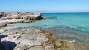 Baistas en la playa de Ses Platgetes