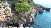 Zona de rocas desde donde se hacen saltos al mar