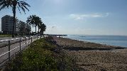 bonitas vistas a las doce de la maana del paseo martimo